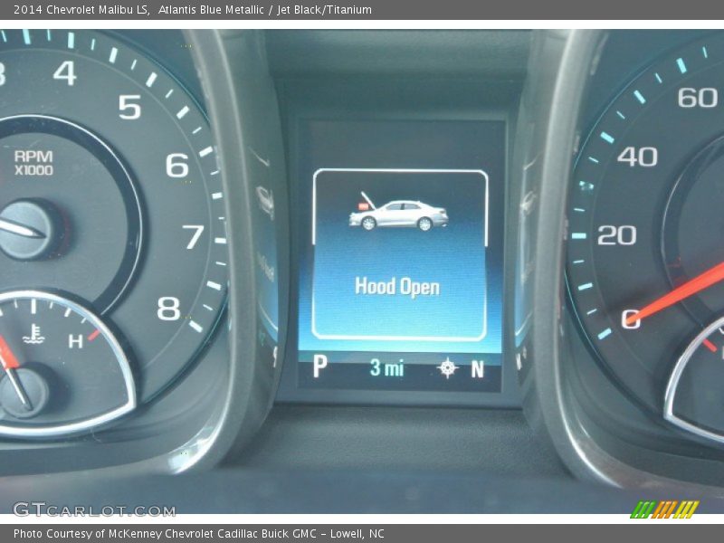 Atlantis Blue Metallic / Jet Black/Titanium 2014 Chevrolet Malibu LS