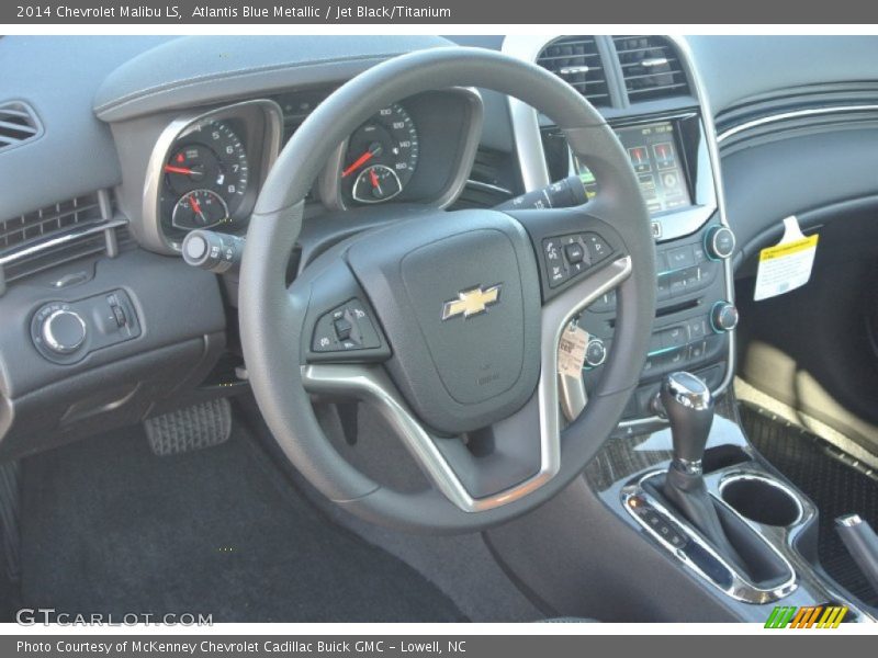 Atlantis Blue Metallic / Jet Black/Titanium 2014 Chevrolet Malibu LS