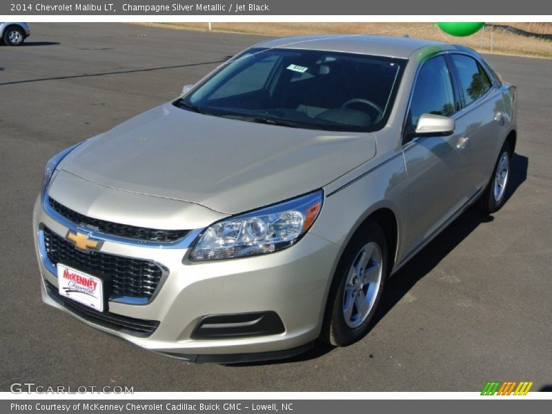 Champagne Silver Metallic / Jet Black 2014 Chevrolet Malibu LT