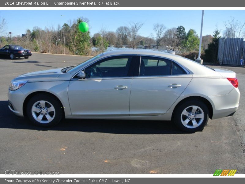 Champagne Silver Metallic / Jet Black 2014 Chevrolet Malibu LT