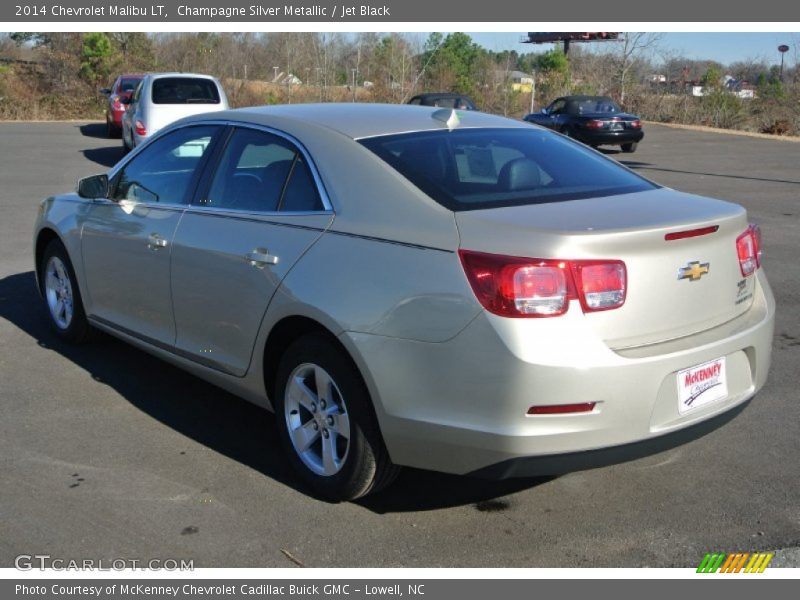 Champagne Silver Metallic / Jet Black 2014 Chevrolet Malibu LT
