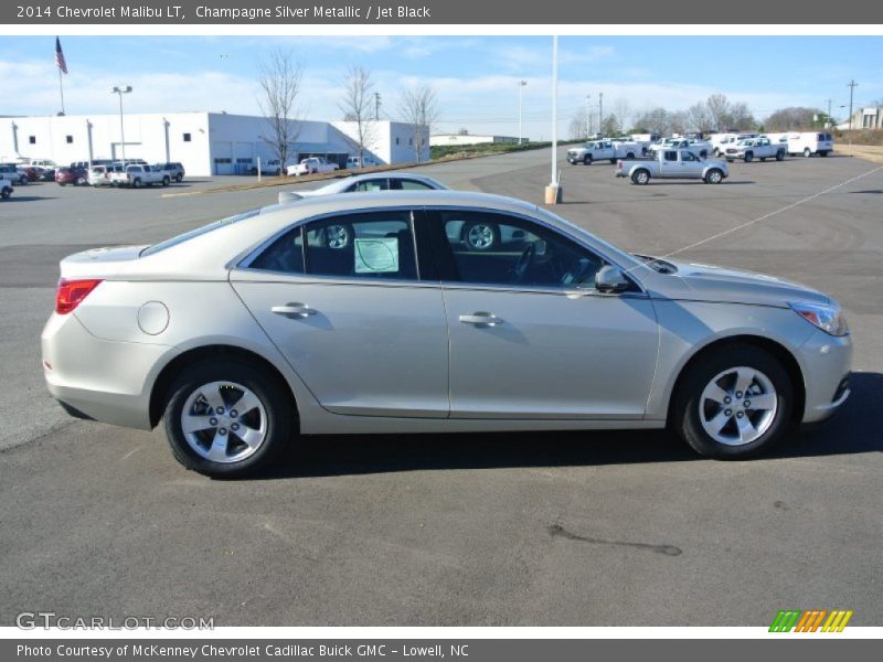 Champagne Silver Metallic / Jet Black 2014 Chevrolet Malibu LT