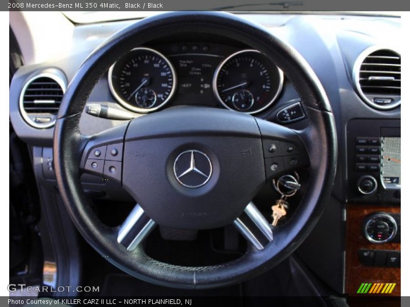 Black / Black 2008 Mercedes-Benz ML 350 4Matic