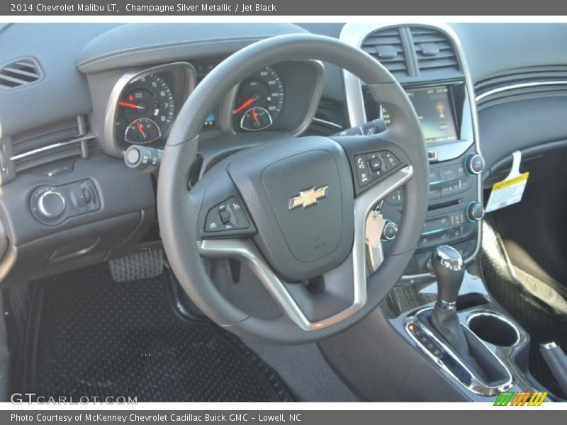 Champagne Silver Metallic / Jet Black 2014 Chevrolet Malibu LT