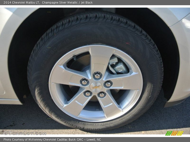 Champagne Silver Metallic / Jet Black 2014 Chevrolet Malibu LT