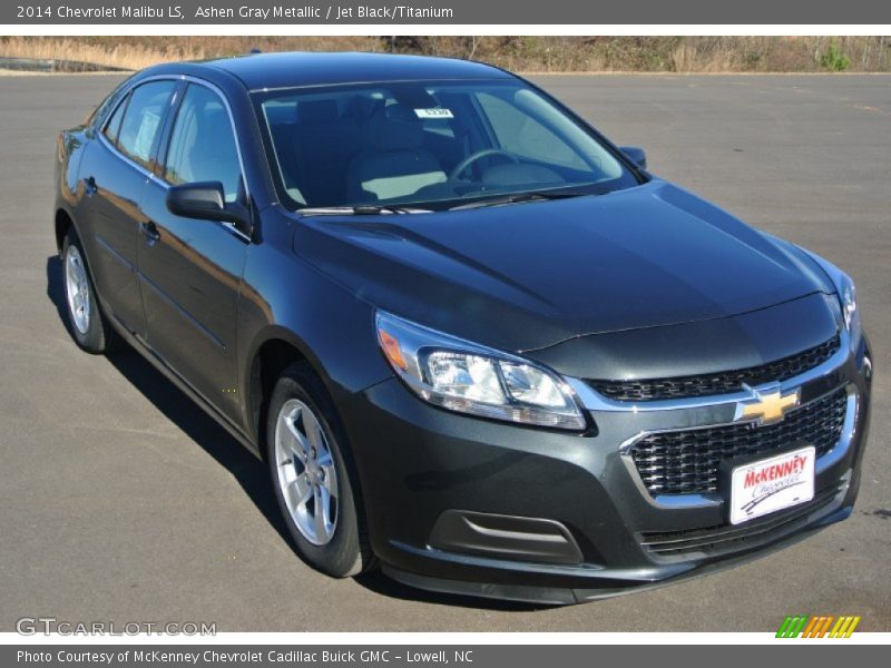 Ashen Gray Metallic / Jet Black/Titanium 2014 Chevrolet Malibu LS