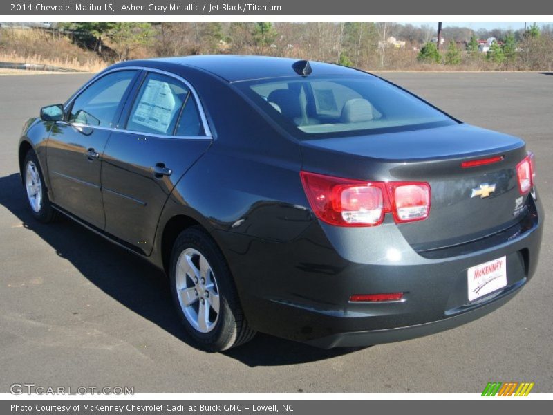 Ashen Gray Metallic / Jet Black/Titanium 2014 Chevrolet Malibu LS