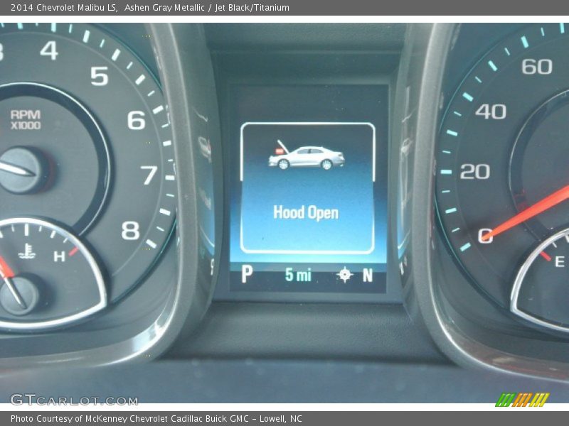 Ashen Gray Metallic / Jet Black/Titanium 2014 Chevrolet Malibu LS