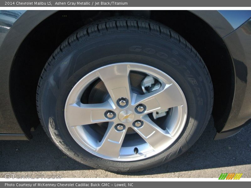Ashen Gray Metallic / Jet Black/Titanium 2014 Chevrolet Malibu LS