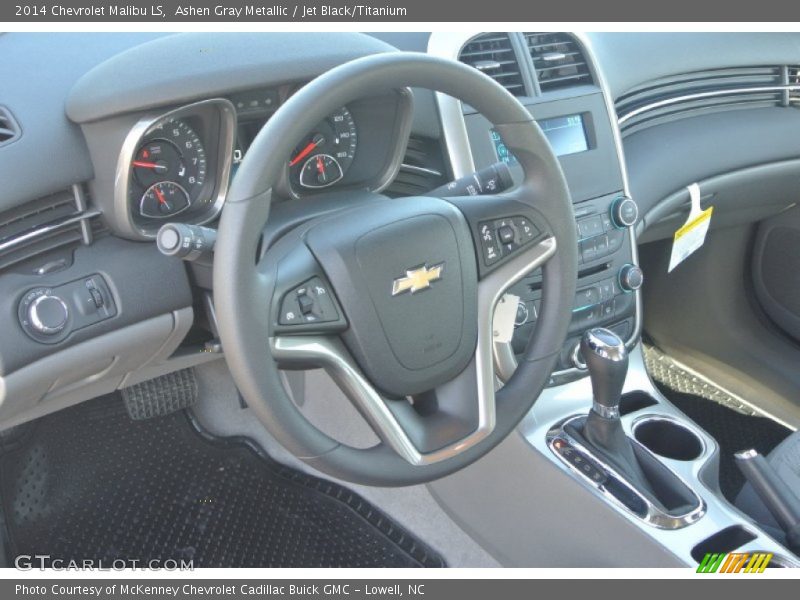 Ashen Gray Metallic / Jet Black/Titanium 2014 Chevrolet Malibu LS