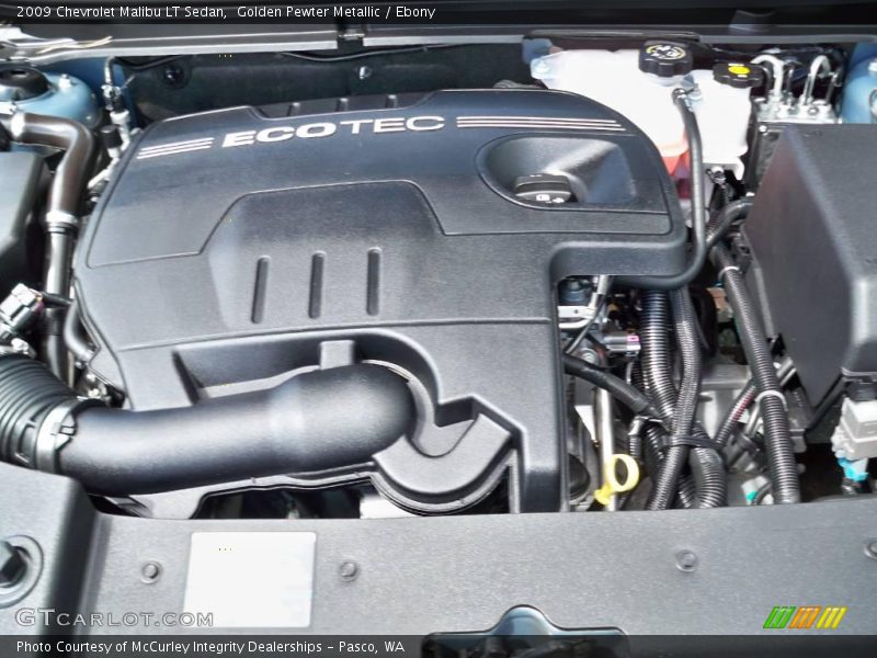 Golden Pewter Metallic / Ebony 2009 Chevrolet Malibu LT Sedan