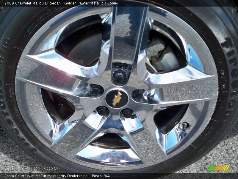 Golden Pewter Metallic / Ebony 2009 Chevrolet Malibu LT Sedan