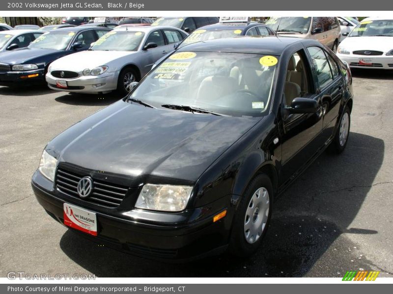 Black / Beige 2002 Volkswagen Jetta GL Sedan