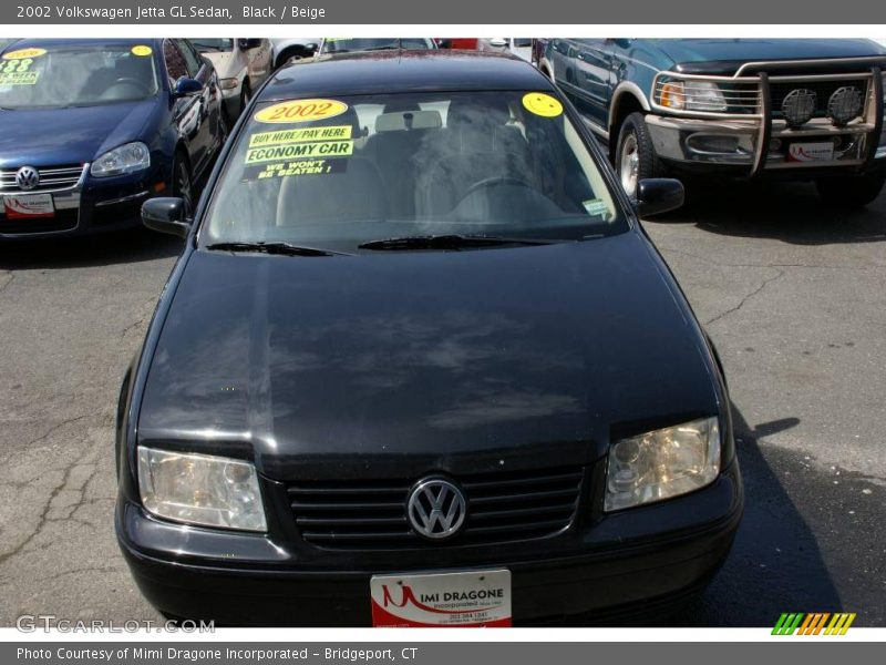 Black / Beige 2002 Volkswagen Jetta GL Sedan