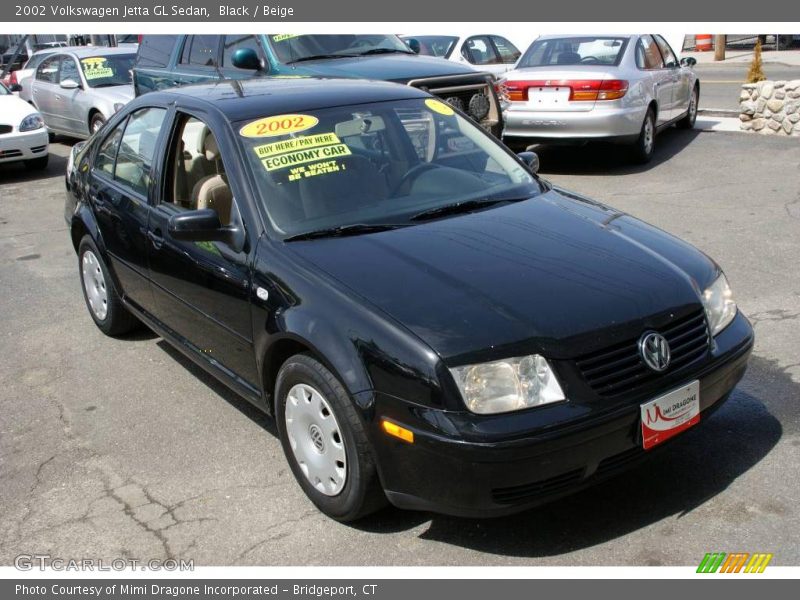 Black / Beige 2002 Volkswagen Jetta GL Sedan