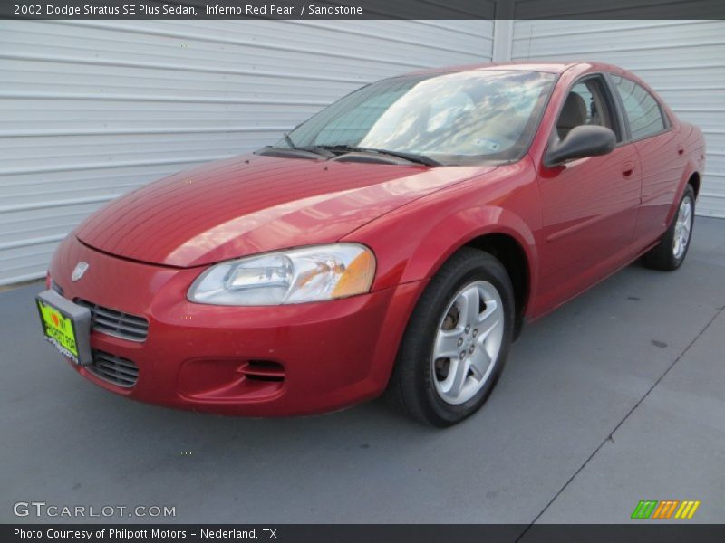 Inferno Red Pearl / Sandstone 2002 Dodge Stratus SE Plus Sedan