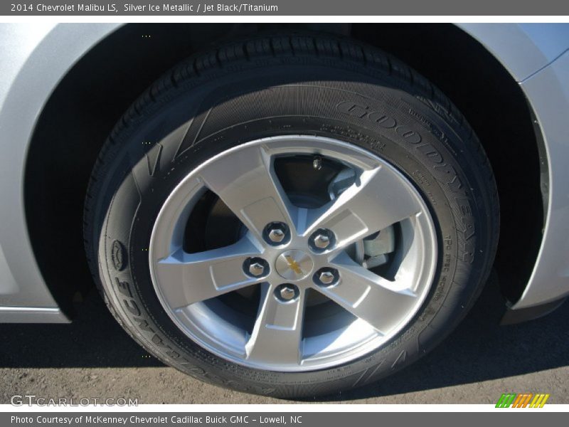 Silver Ice Metallic / Jet Black/Titanium 2014 Chevrolet Malibu LS