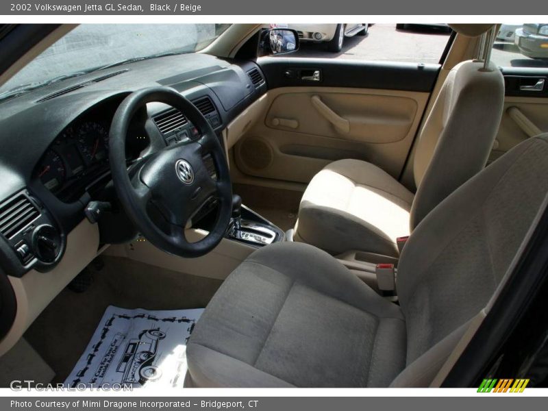 Black / Beige 2002 Volkswagen Jetta GL Sedan
