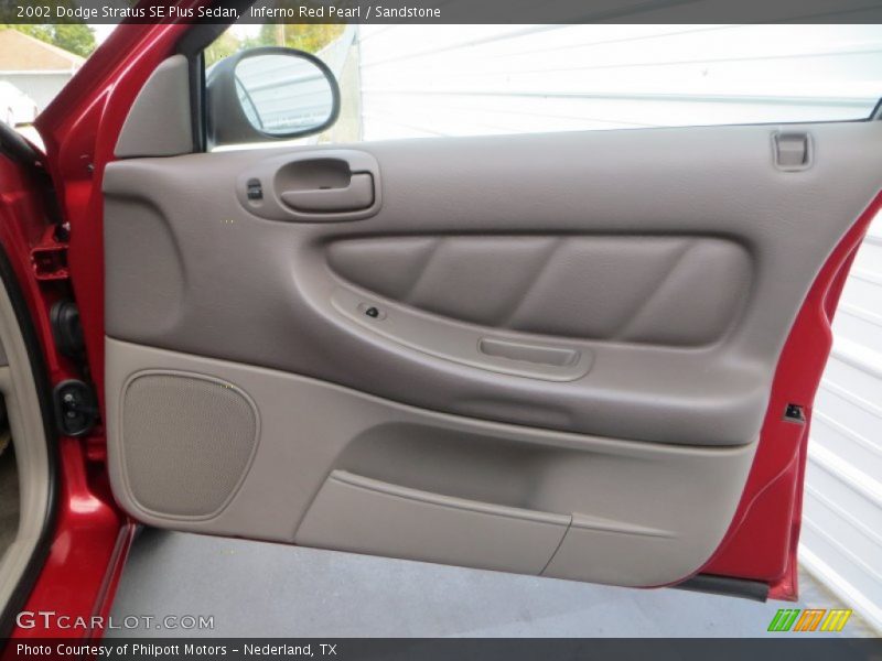 Inferno Red Pearl / Sandstone 2002 Dodge Stratus SE Plus Sedan