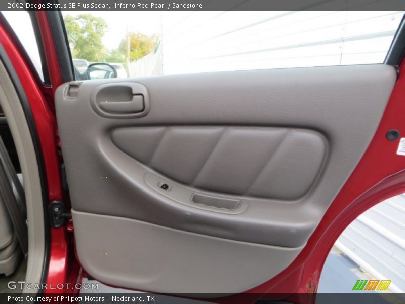 Inferno Red Pearl / Sandstone 2002 Dodge Stratus SE Plus Sedan