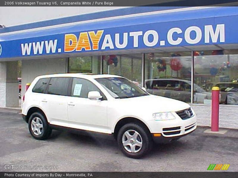 Campanella White / Pure Beige 2006 Volkswagen Touareg V6