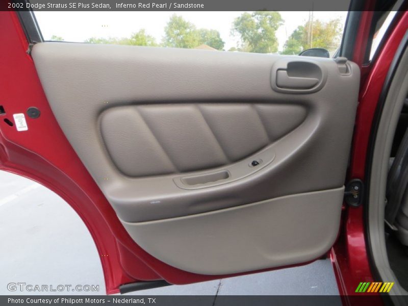Inferno Red Pearl / Sandstone 2002 Dodge Stratus SE Plus Sedan
