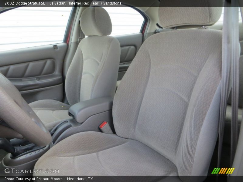 Inferno Red Pearl / Sandstone 2002 Dodge Stratus SE Plus Sedan
