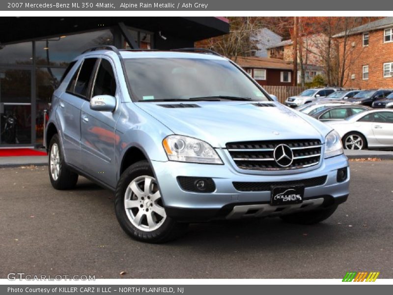 Alpine Rain Metallic / Ash Grey 2007 Mercedes-Benz ML 350 4Matic