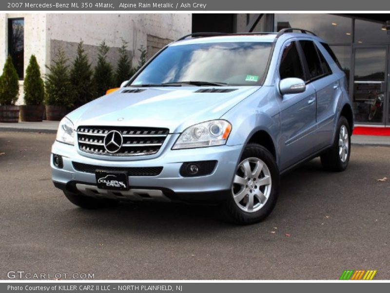 Alpine Rain Metallic / Ash Grey 2007 Mercedes-Benz ML 350 4Matic