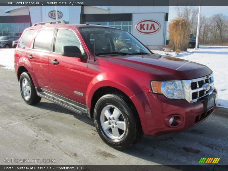 Redfire Metallic / Stone 2008 Ford Escape XLT