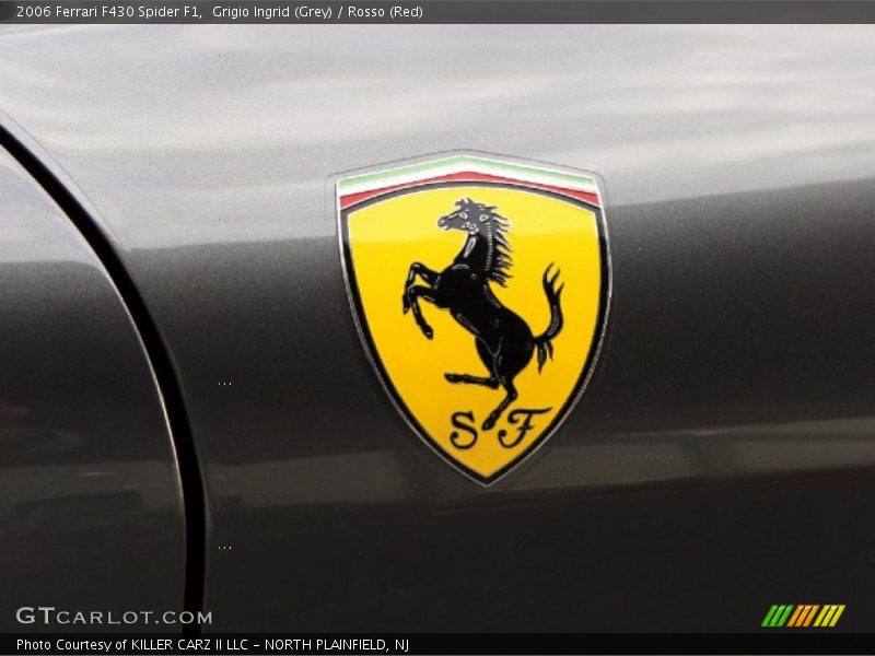 Grigio Ingrid (Grey) / Rosso (Red) 2006 Ferrari F430 Spider F1