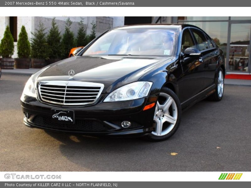 Black / Cashmere/Savanna 2007 Mercedes-Benz S 550 4Matic Sedan
