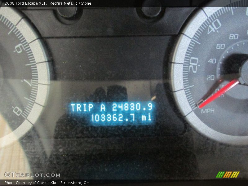 Redfire Metallic / Stone 2008 Ford Escape XLT