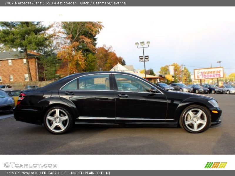 Black / Cashmere/Savanna 2007 Mercedes-Benz S 550 4Matic Sedan
