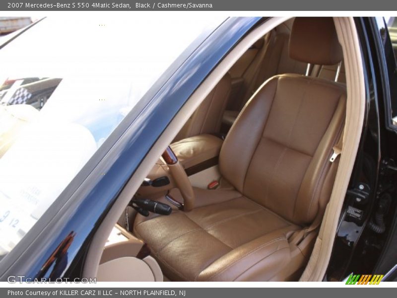 Black / Cashmere/Savanna 2007 Mercedes-Benz S 550 4Matic Sedan