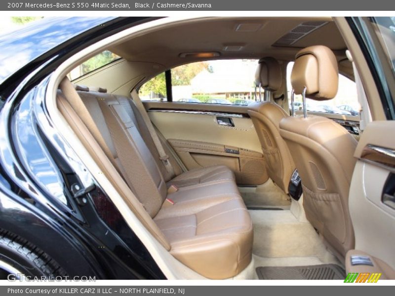Black / Cashmere/Savanna 2007 Mercedes-Benz S 550 4Matic Sedan