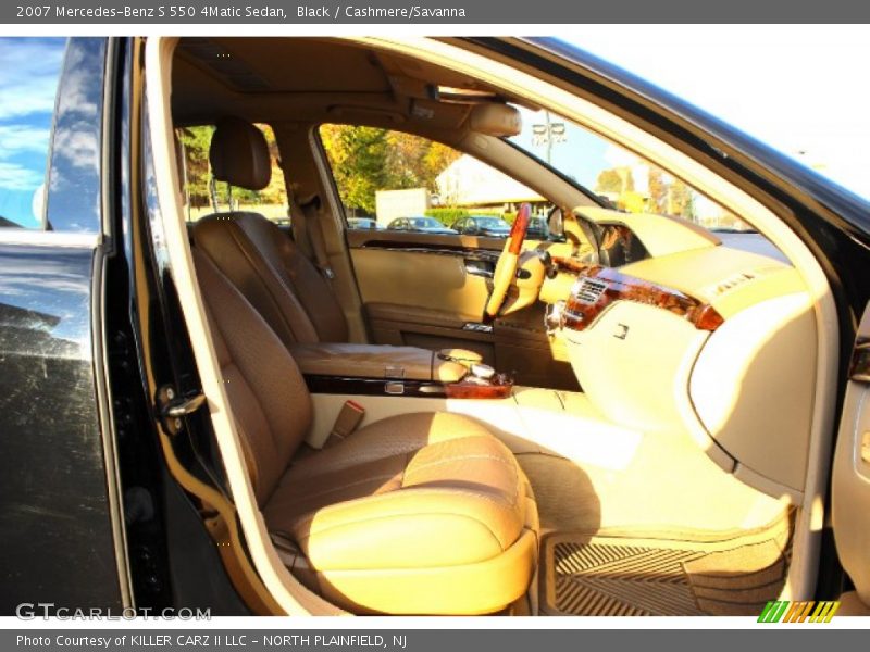Black / Cashmere/Savanna 2007 Mercedes-Benz S 550 4Matic Sedan