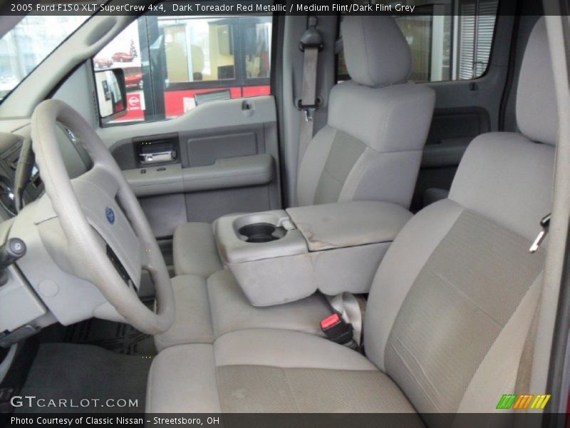 Dark Toreador Red Metallic / Medium Flint/Dark Flint Grey 2005 Ford F150 XLT SuperCrew 4x4