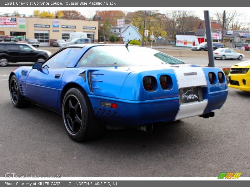 Quasar Blue Metallic / Black 1991 Chevrolet Corvette Coupe