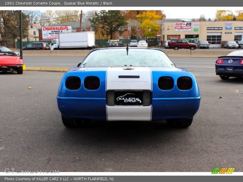 Quasar Blue Metallic / Black 1991 Chevrolet Corvette Coupe
