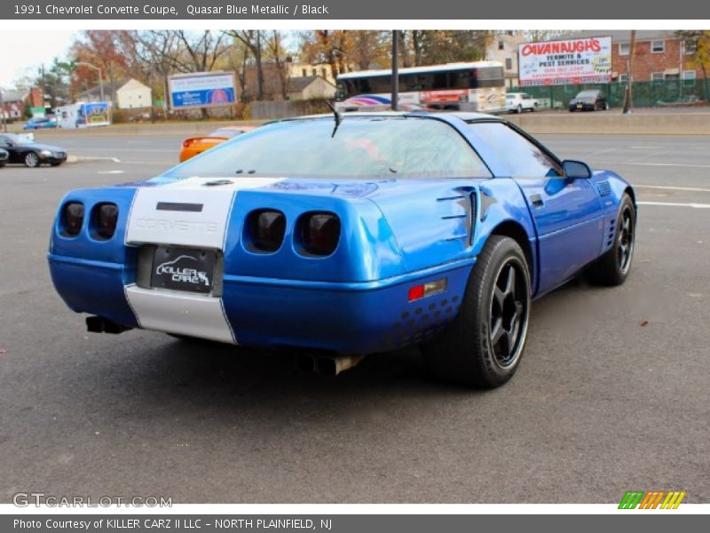 Quasar Blue Metallic / Black 1991 Chevrolet Corvette Coupe