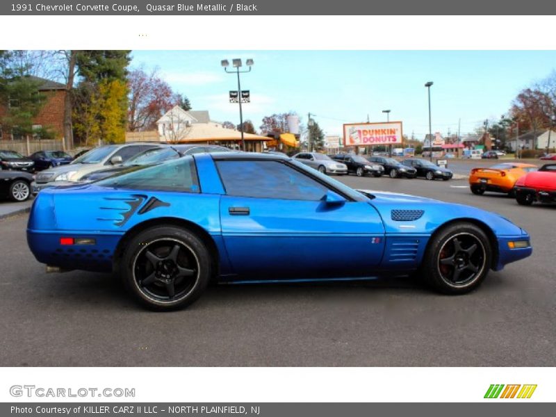 Quasar Blue Metallic / Black 1991 Chevrolet Corvette Coupe