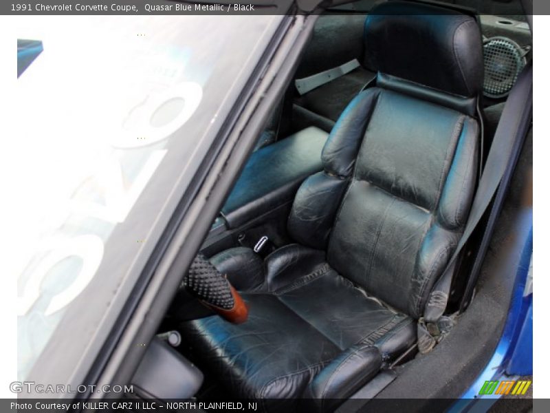 Quasar Blue Metallic / Black 1991 Chevrolet Corvette Coupe