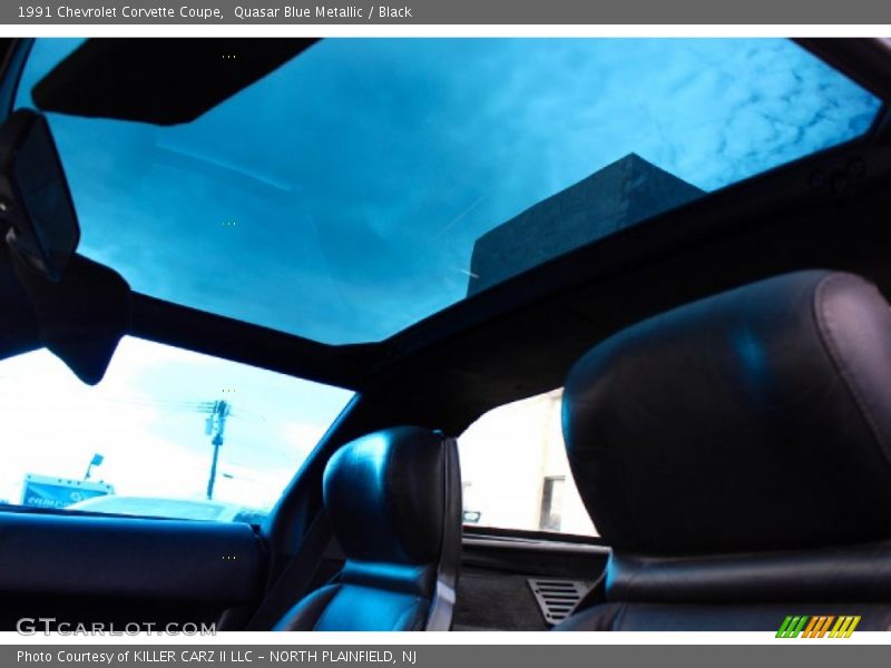 Quasar Blue Metallic / Black 1991 Chevrolet Corvette Coupe