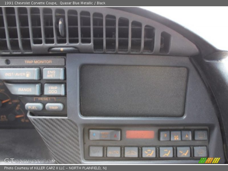 Quasar Blue Metallic / Black 1991 Chevrolet Corvette Coupe