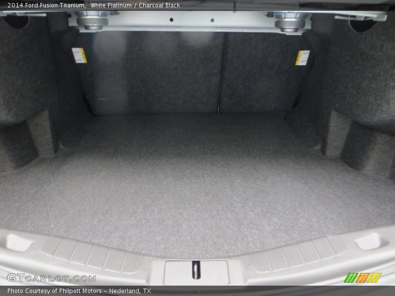 White Platinum / Charcoal Black 2014 Ford Fusion Titanium
