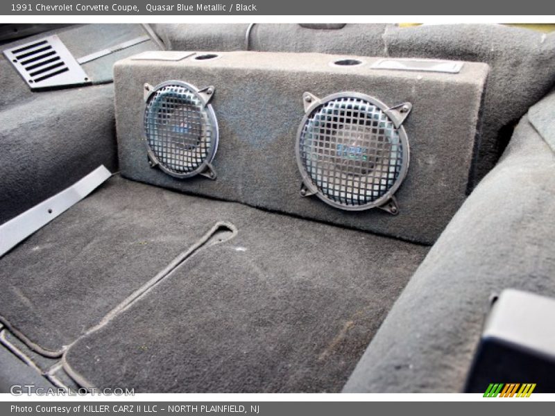 Quasar Blue Metallic / Black 1991 Chevrolet Corvette Coupe