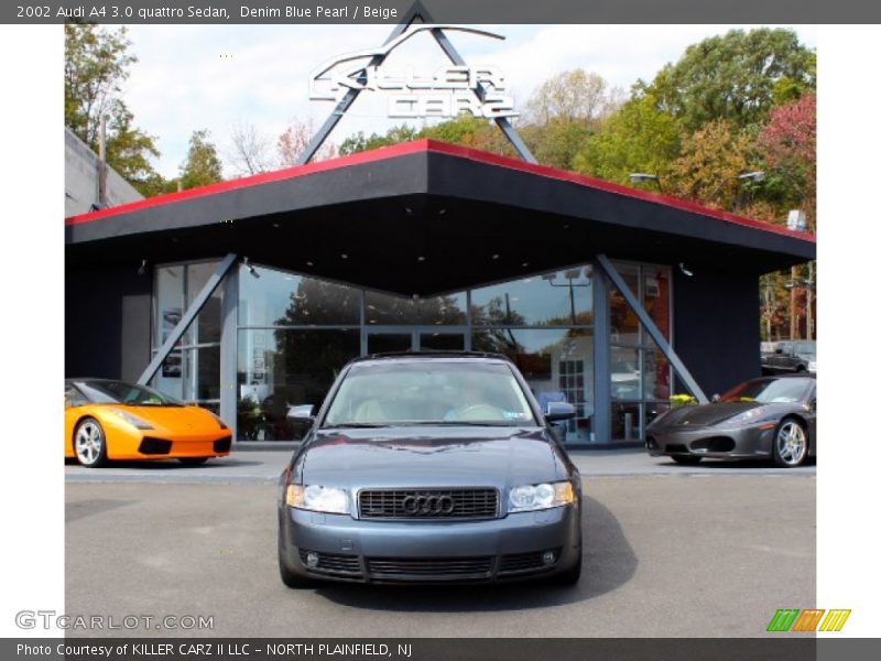 Denim Blue Pearl / Beige 2002 Audi A4 3.0 quattro Sedan