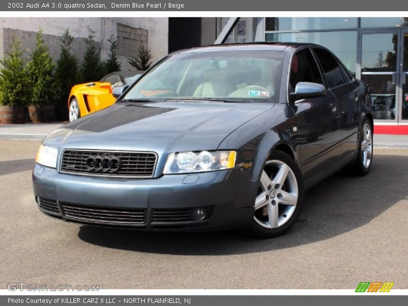 Denim Blue Pearl / Beige 2002 Audi A4 3.0 quattro Sedan