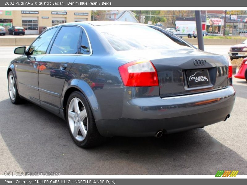 Denim Blue Pearl / Beige 2002 Audi A4 3.0 quattro Sedan